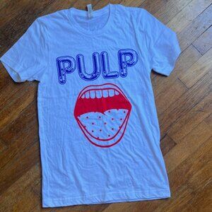 Pulp Concert Tshirt- Big Mouth Live Band Show Sz Small